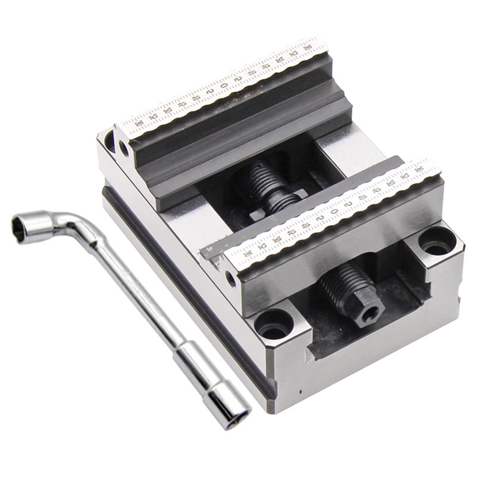 Bench Vise, 4 5 Axis Self-Centering Vice Pneumatic Fixture CNC Machining Rapid Positioning Vise