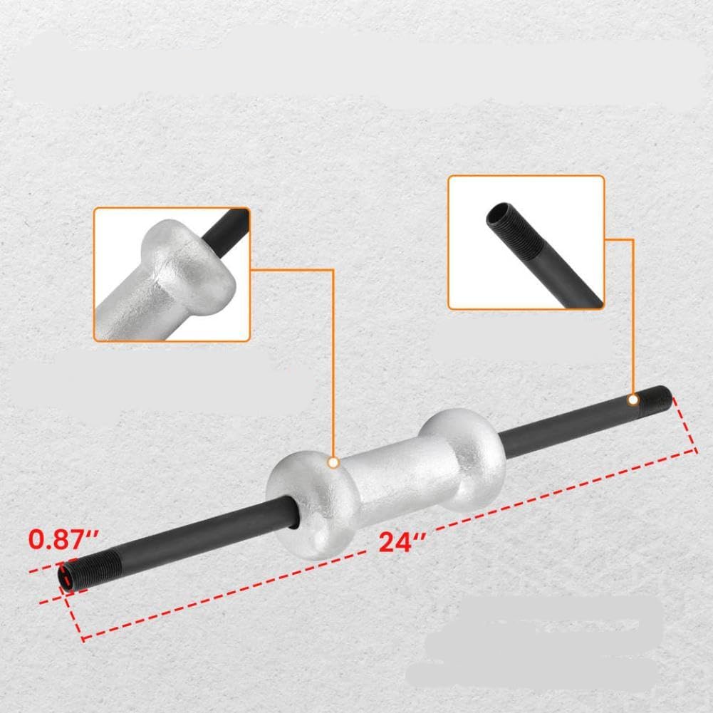 18Pcs Slide Hammer Dent Puller Auto Body Repair Bearing Axle Remover Hex Nut Tool
