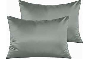 NTBAY Zippered Silk Satin Toddler Pillowcases