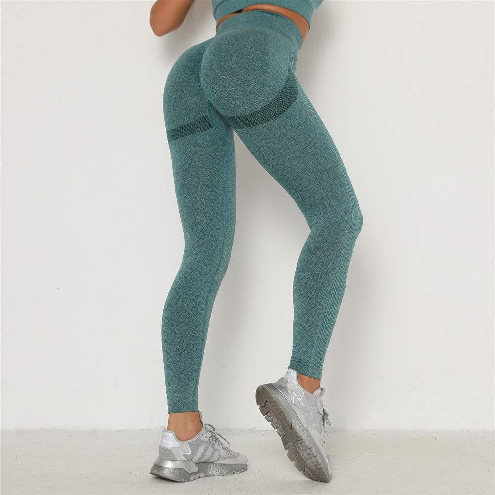 Yoga Entraînement Leggings Sexy pour Femmes, Femmes High Taille Entraînement sans couture Tumbing Tummy Control Sexy Scrunch Soutien Ascenseur Pantalon Yoga Exécution de la gymnution Collants de fitne