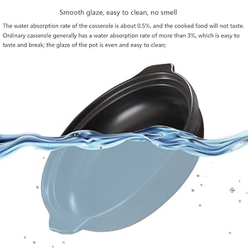 Amazon | 鍋25cm1.5lタジン鍋円錐形の蓋付き高温セラミック鍋