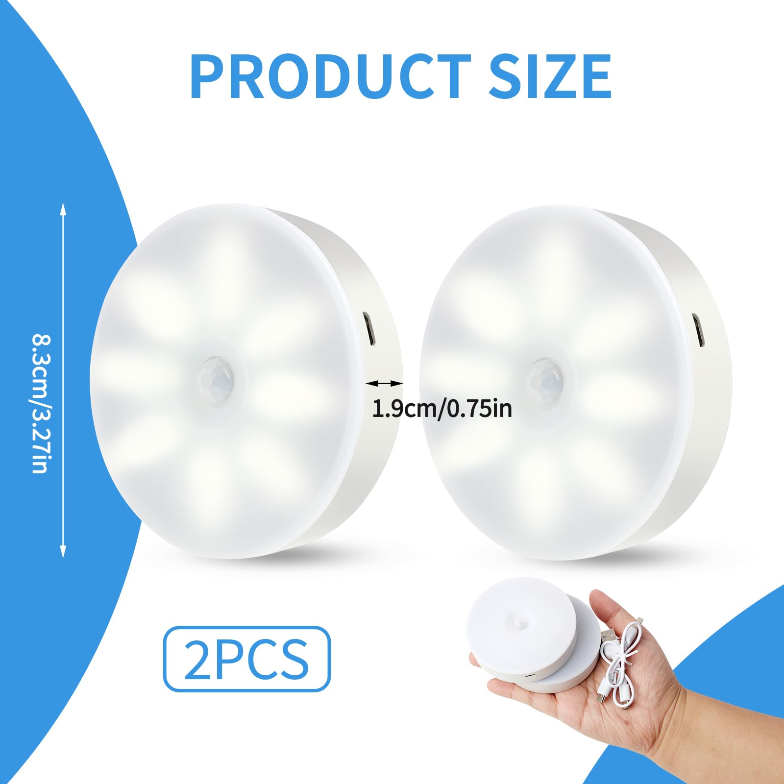 witeup Motion Sensor Lights Indoor - Image 2