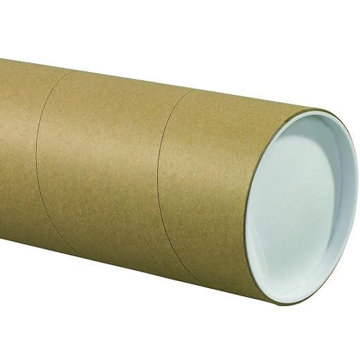 Aviditi P5048KHD Jumbo Mailing Tubes, 5" x 48", Kraft (Pack of 15)