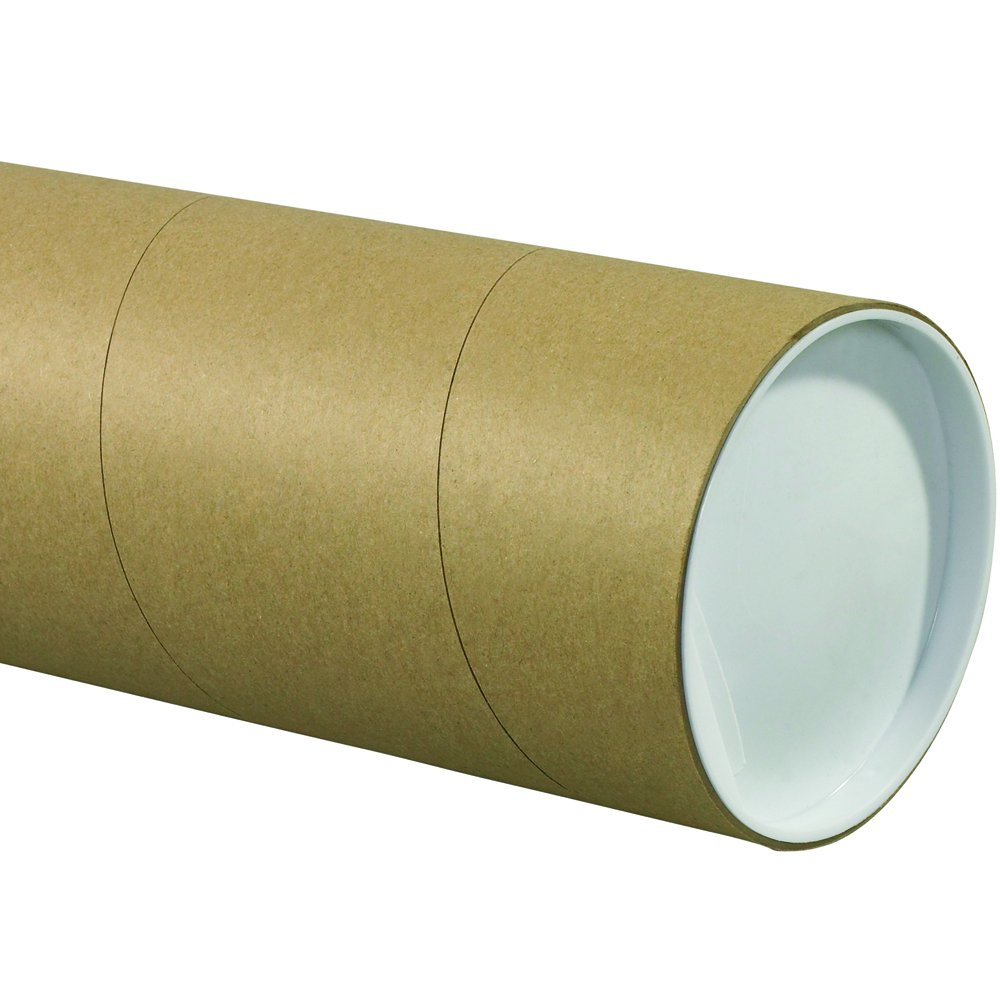 Aviditi P5048KHD Jumbo Mailing Tubes, 5" x 48", Kraft (Pack of 15)