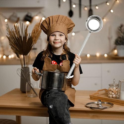 Miniatura 5 de GANAZONO Cucharón de agua con mango de acero inoxidable, cucharón de sopa de agua, cucharón de champú con boquilla de vertido para cocina, baño,