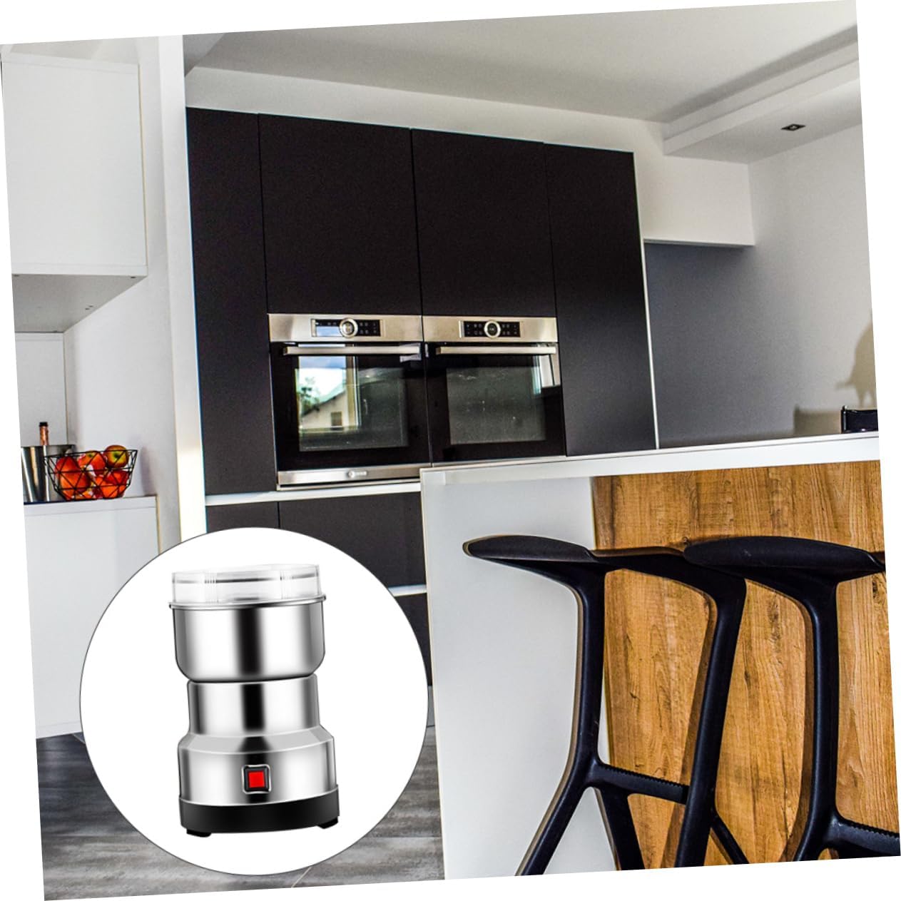 Luxshiny Electric Grinder for Beans and Spices Household Powder Machine with Powerful Motor Easy One Hand Operation for Nuts Grains and More