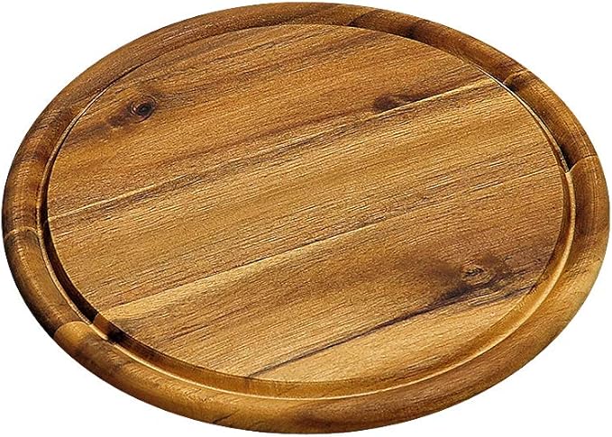 Kesper 28442 Versperbrett mit Saftrille, Holz, braun, 25 x 25 x 1.5 cm