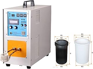 15KW High Frequency Induction Heater Furnace Quenching Melting Furnace Iron Welder Heat Treatment Forging High Frequency Furnace (Color : 15kw, Size : Type2)