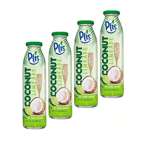PLIS Coconut Limeade w/ Coconut Pulp, 10.1 Fl Oz (Pack