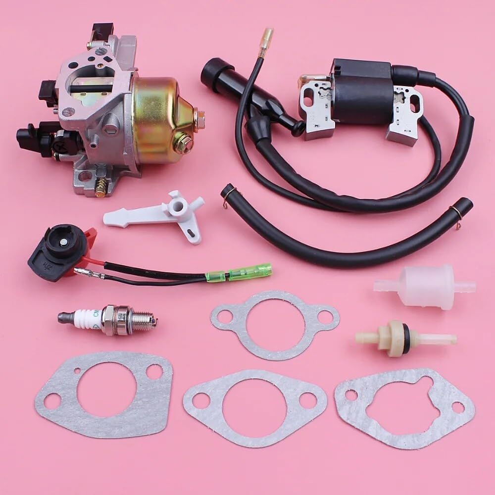 Bobine d'allumage de carburateur, for GX390 13HP GX 390, moteur de tondeuse à gazon, interrupteur marche/arrêt, Kit de filtre à Joint de carburant Bobine pour machines de jardin