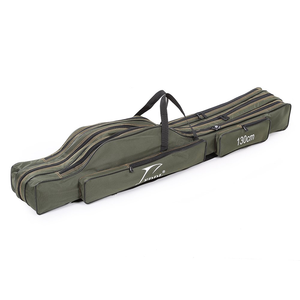 Porte-cannes Pliable FDDL En Toile 1680D - 2 Couches - Vert Foncé - Pour Pêche
