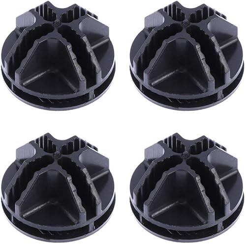 Conectores de plástico, 40 unidades de conectores de plástico negro para cubos de alambre, almacenamiento de plástico, paneles de rejilla de metal