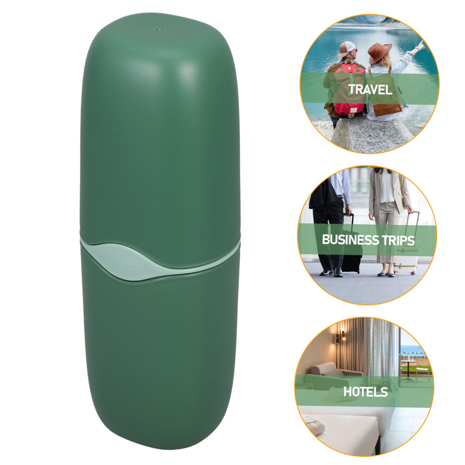 Didiseaon 5 Pezzi Porta Spazzolino Da Denti Portatile Porta Spazzolino Da Denti Da Viaggio Riutilizzabile Da Scatola Di fricio Per Uso Quotidiano