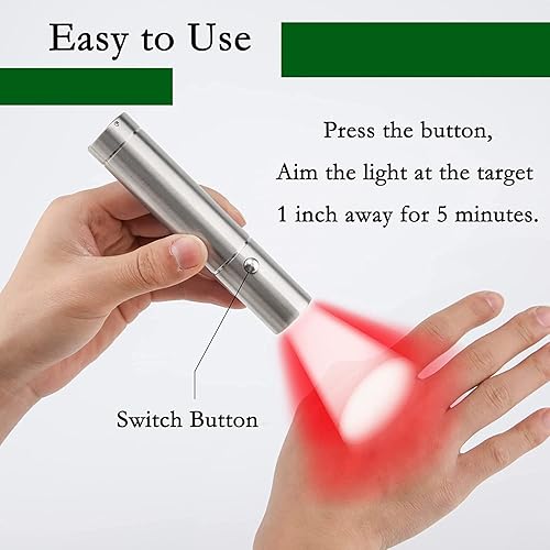 Miniatura 3 de Dispositivo de terapia de luz roja - 5 en 1 luz infrarroja azul para aliviar el dolor en el cuerpo, rodilla, tobillo, manos, pies, perros, rigidez