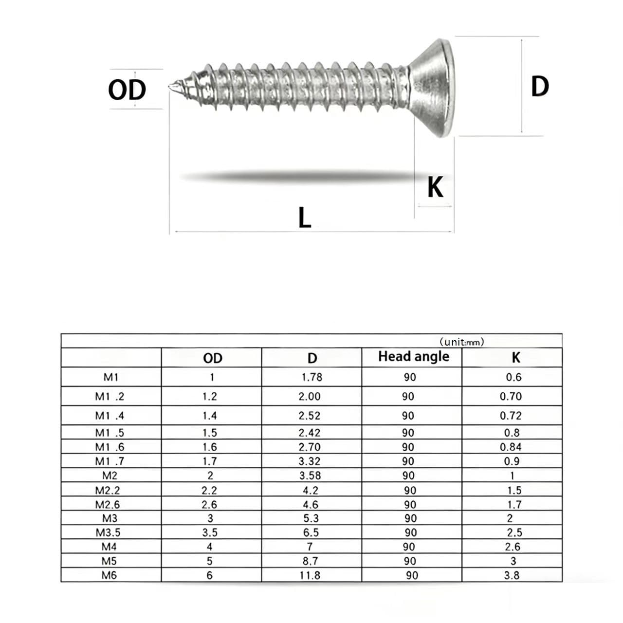 M4/M5/M6/M8 304 Stainless Steel Extended Flat Head Self Tapping Screw Countersunk Switch Socket Wooden L:30-200mm(55mm(10pcs),M8)