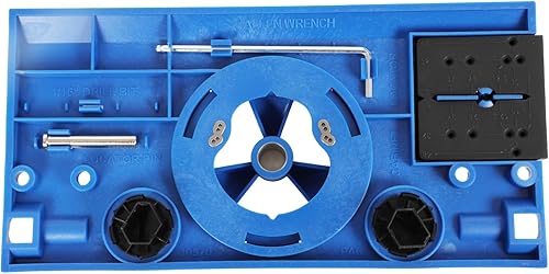 Miniatura 3 de Giftprod Taladro de bisagra con dos abrazaderas, plantilla de bisagra oculta de 1.378 in, juego de brocas guía de taladro, adecuado para bisagras de