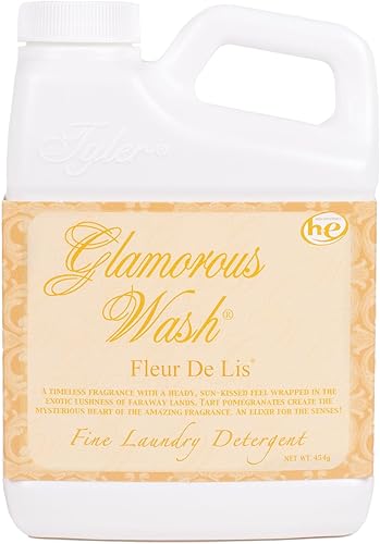 Fleur De Lis Glamorous Wash - Detergente fino para ropa de 16 onzas por Tyler Candles