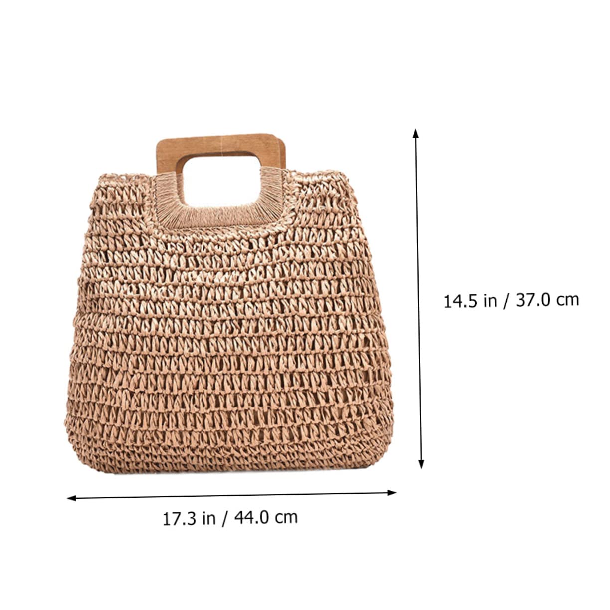 Handtasche Strand Große Strandtasche aus Stroh mit Leichtem Material und Großem Fassungsvermögen für Damen für Outdoor und Partys