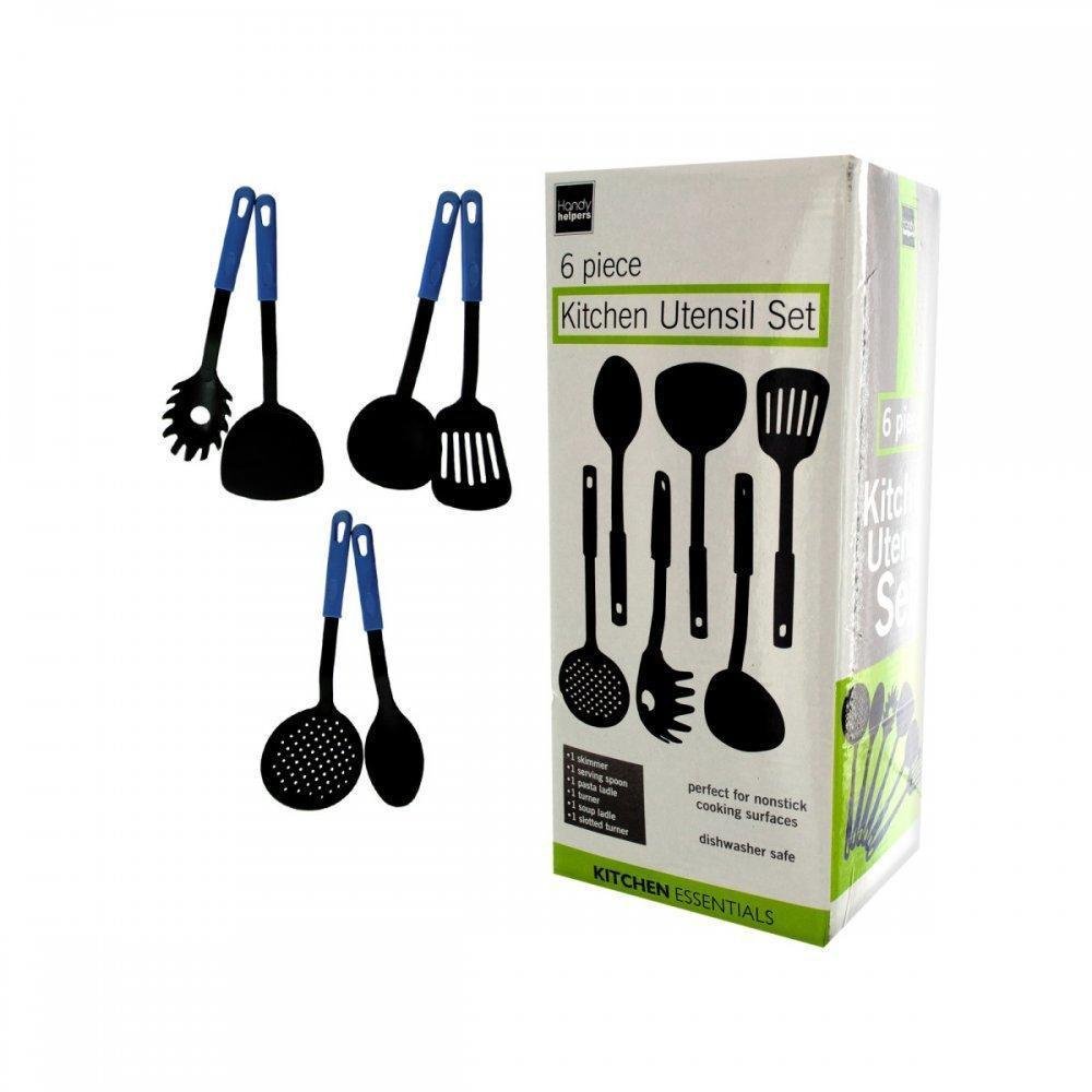 Bloc ustensiles cuisine 6 pièces indispensables silicone résistant chaleur