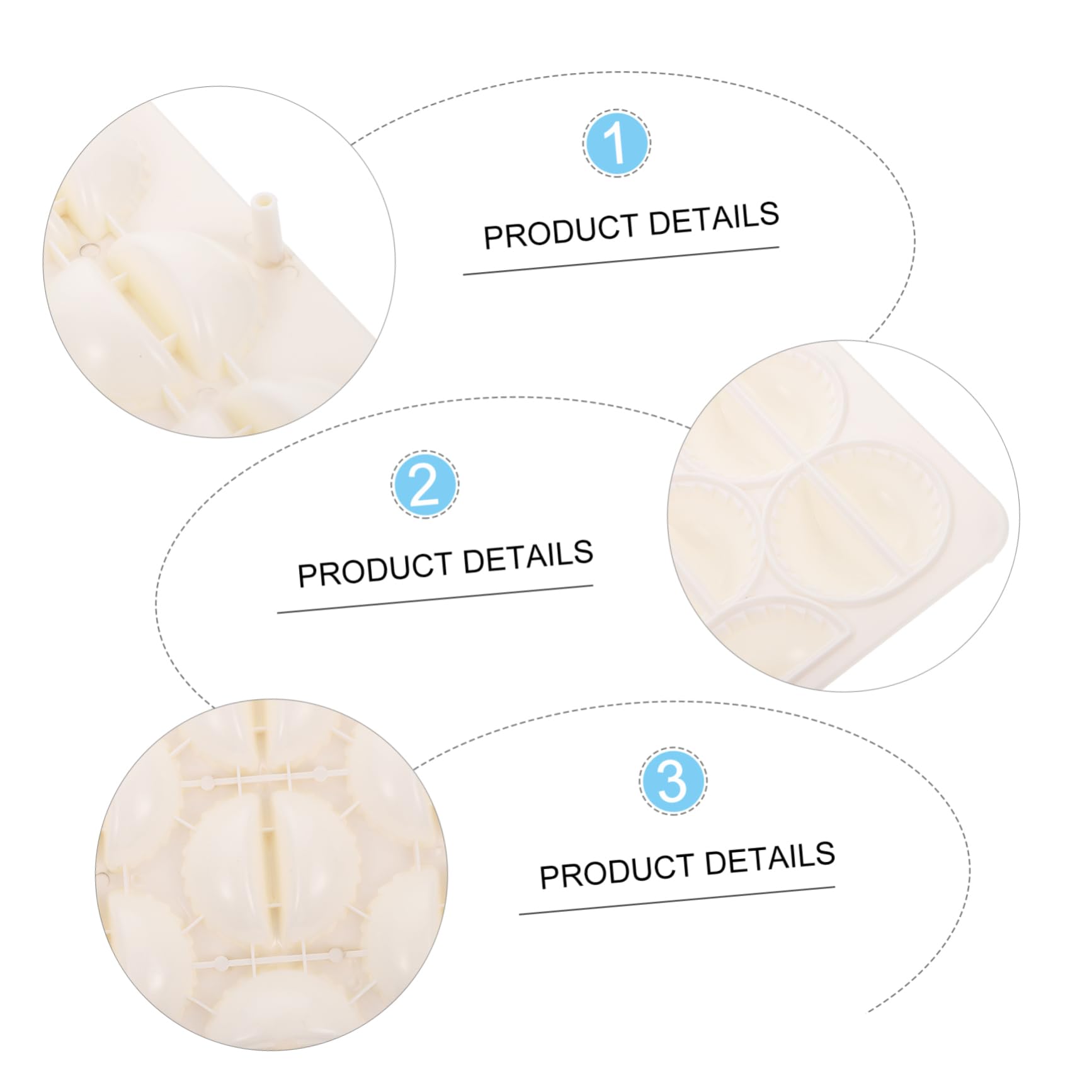 FUNOMOCYA 18Holes Dumpling Press Maker Set Manual Plastic Dumpling for Easy DIY Cooking for Empanadas Ravioli and More Easy to Clean and Use