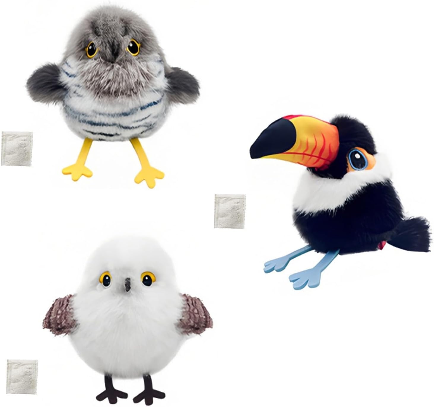 Permanent Fleece Bird Puss Chew Toy with Realistic Sounds Adult Cats Ease and Exercise Realistic Bird Toy with Sound
