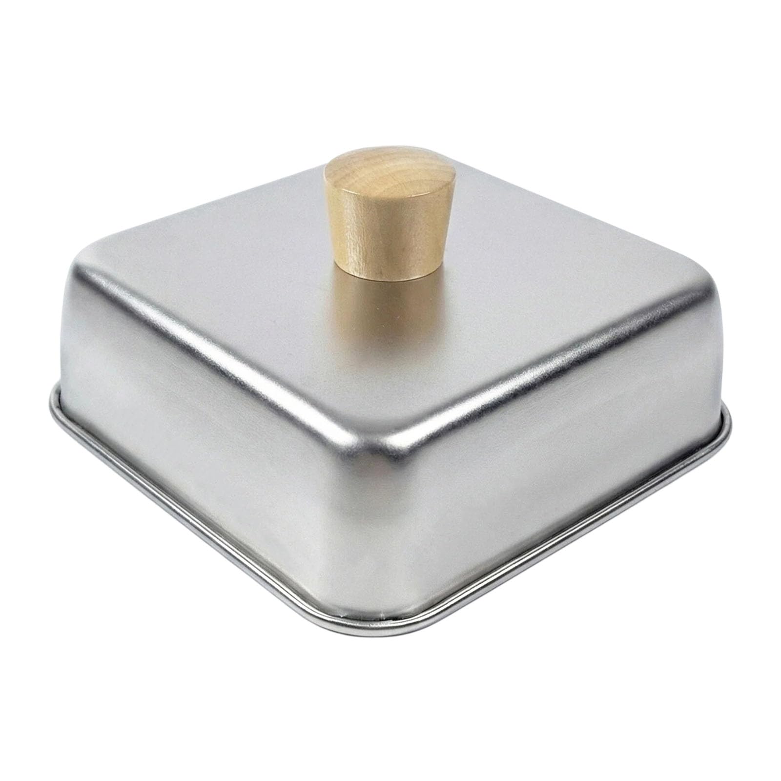 Cheese Melting Dome Wood Handle Stainless Steel Cooking Cover for Steak Frying and Barbecue Accessories Wooden Handle Bbq Lid