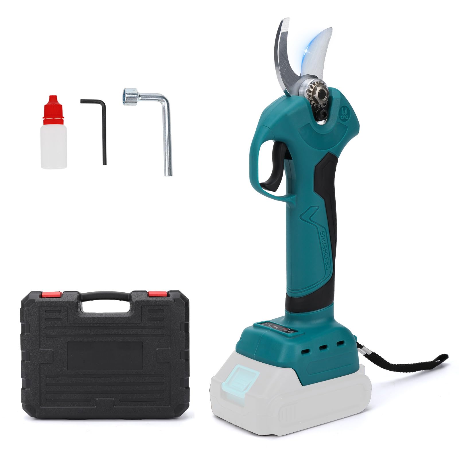 Akku Astschere Kompatibel mit Makita 18V, Max 45mm Schneiddurchmesser, 1500 W Bürstenloser Motor, SK5 Klingen, Elektrische Gartenschere für Garten und Baum Beschneide (Ohne Akku)