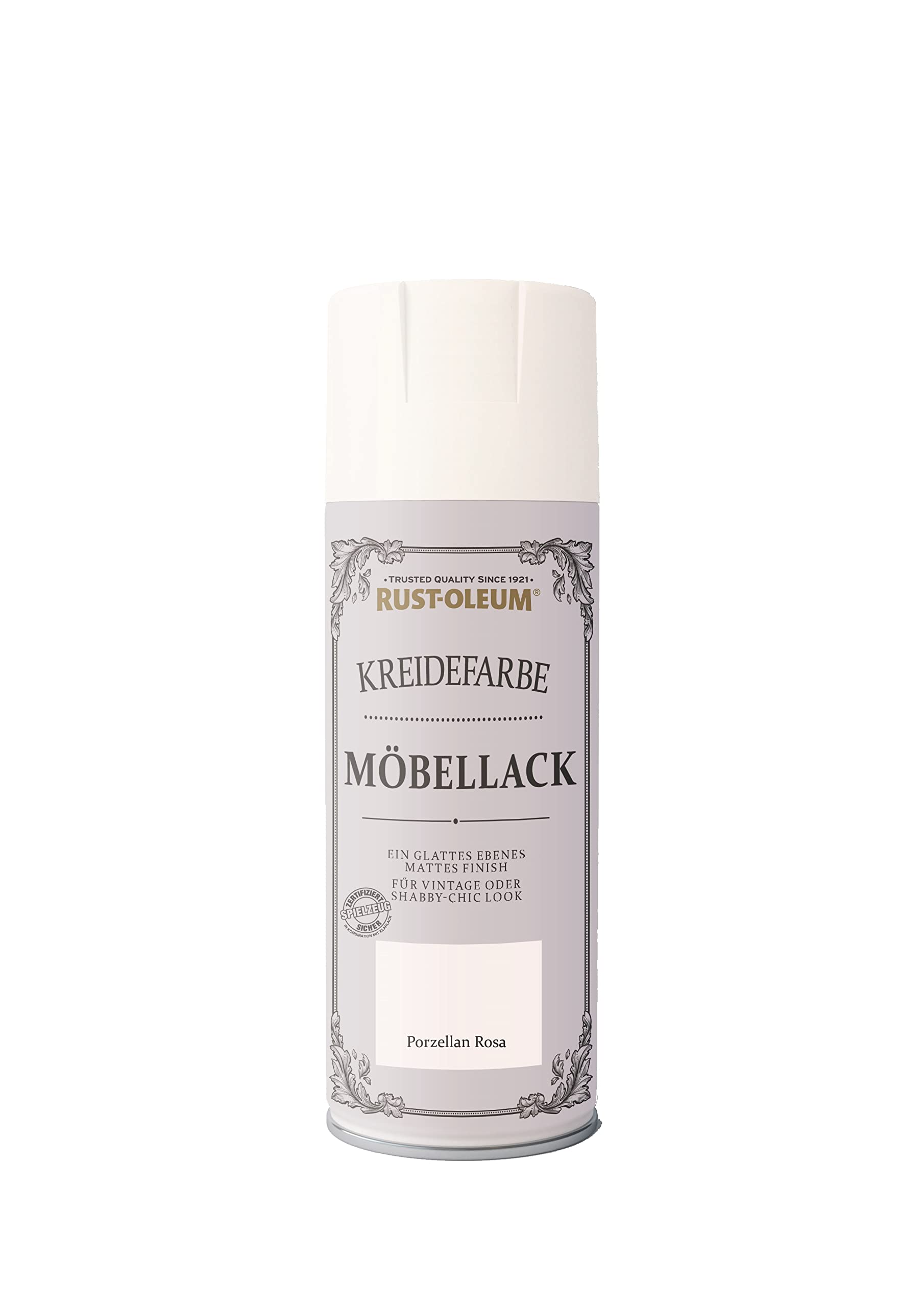 Rust-Oleum Kreidefarbe Möbellack Porzellan Rosa 400 ml Sprühdose