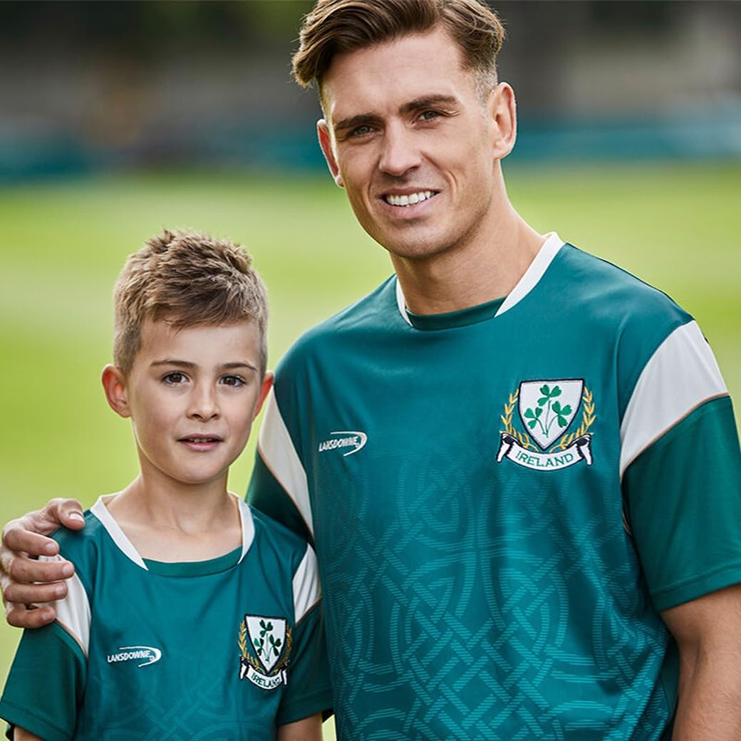 Lansdowne Green Ireland Celtic Design Performance T-Shirt Grünes Irland T-Shirt mit keltischem Design