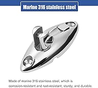 Vista 4 de Bisagra giratoria superior Bimini de liberación rápida para barco, rotación de 360 grados, acero inoxidable 316 sólido, hardware superior Bimini