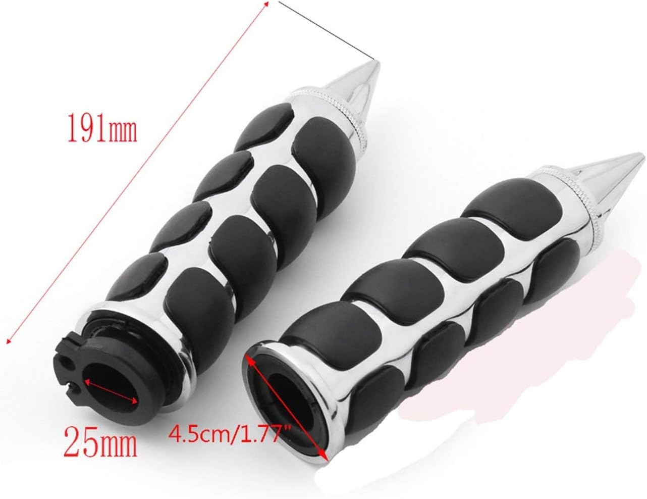 1 "25mm Peak Handlebar Hand Grips for Sportster Dyna Softail Vrod Chopper for Kawasaki Vulcan Vn 500/750/ 800/900 /1500/1600 Handle Grip