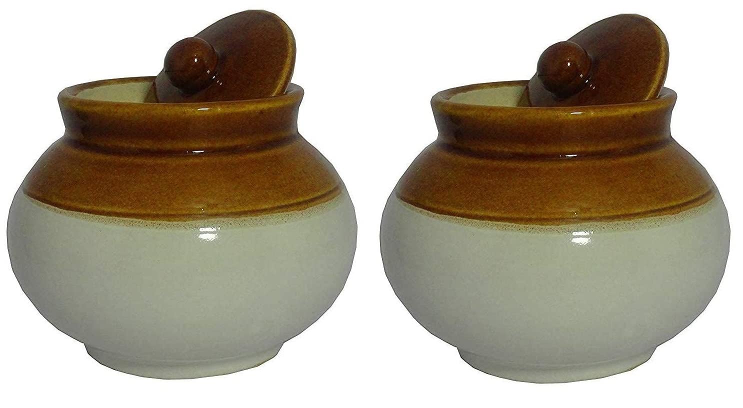 Amazon.com: Qimacplus Ceramic handmade Pickle Jars in 750ml | 750g