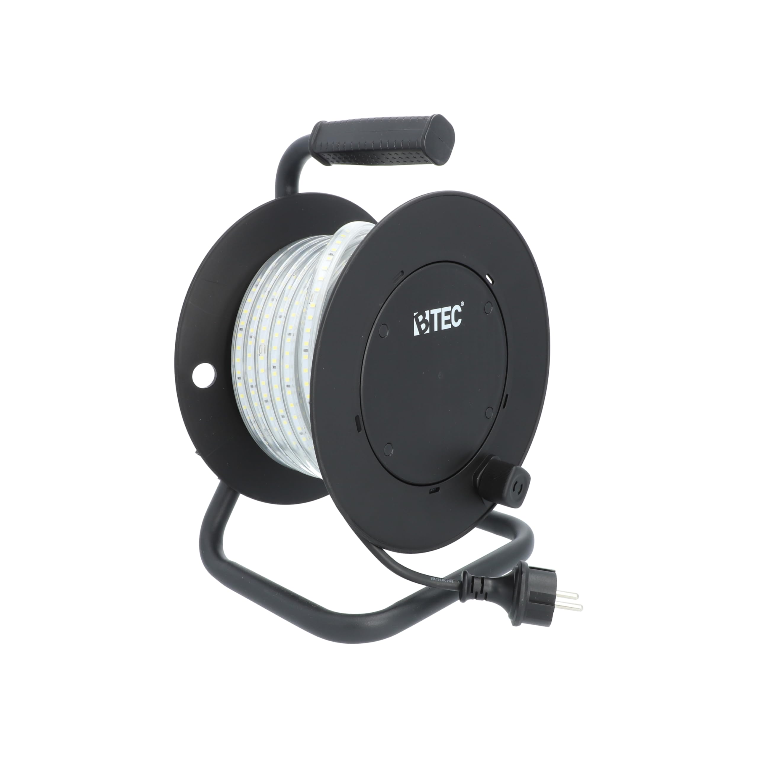 BTEC LED Lichtschlauch Kabeltrommel 15m – 135W 15000lm – IP54 Outdoor & Indoor – Baustellenbeleuchtung, Gartenbeleuchtung, Partylicht, Arbeitslampe, erweiterbar bis 70m