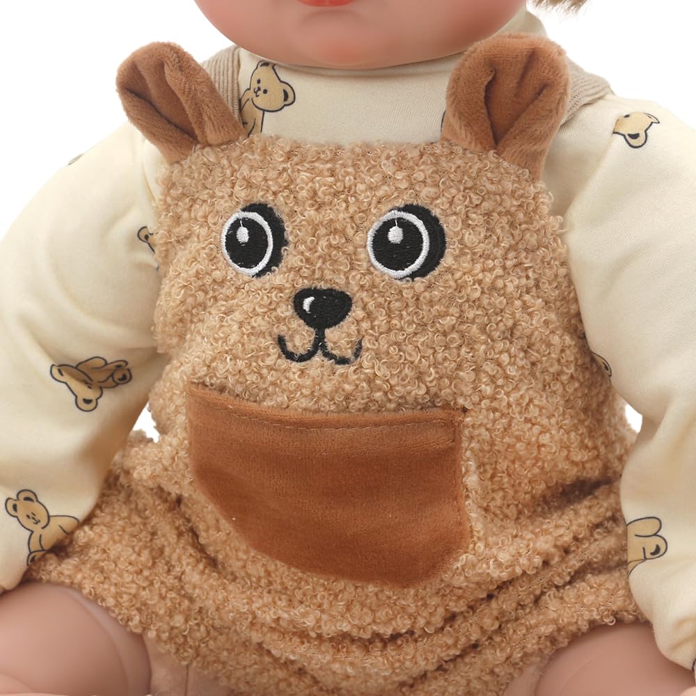 Vêtements Pour Poupée 50-55 Cm – Tenue Petit Ours Rose, Coton Doux – Cadeau Pour Filles, Compatible New Born Baby - 5
