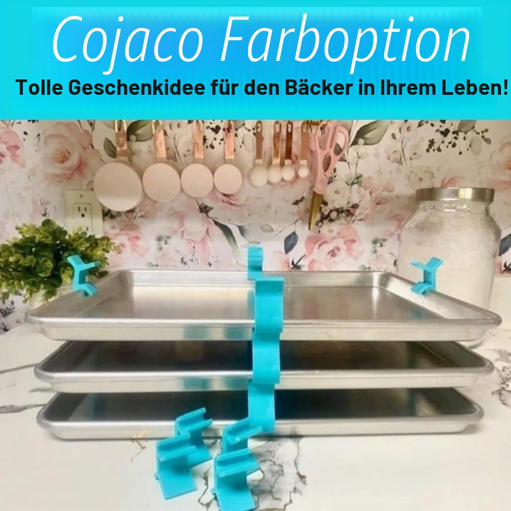 Stabiler Backblechhalter, stabile Küchenblechhalter für Backen, Ofen, Kühlschrank, Organisation, rutschfester Tablettständer