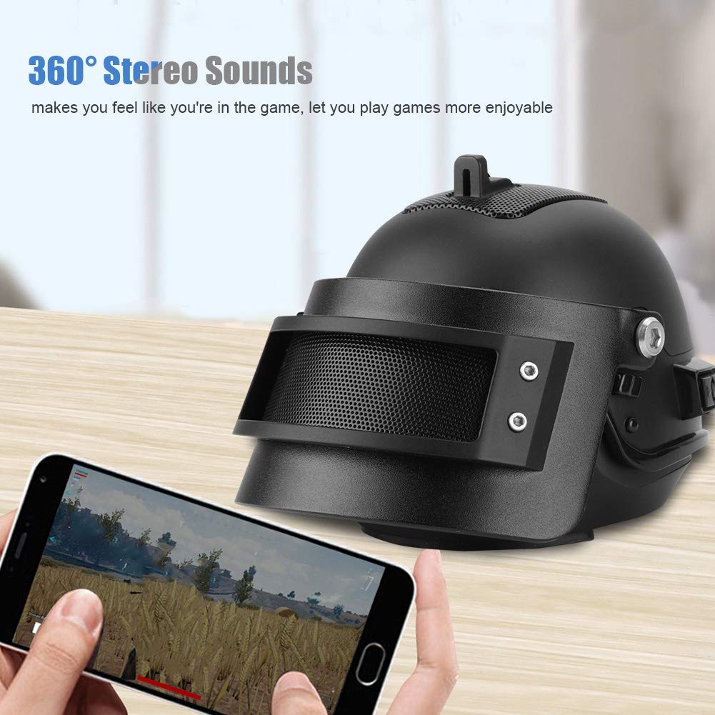 Cyrank Altoparlanti Bluetooth Wireless, Altoparlante Stereo Portatile a Forma di Mini Casco per Altoparlanti per Computer Desktop Laptop PC per Desktop