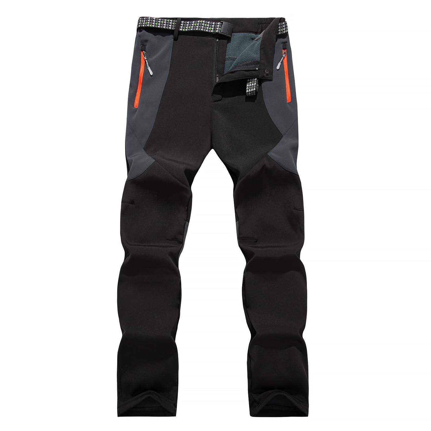LHHMZ Pantalones cálidos de Invierno para Hombre al Aire Libre Pantalones de montaña de Forro Pantalones Casuales para Caminar y Esquiar