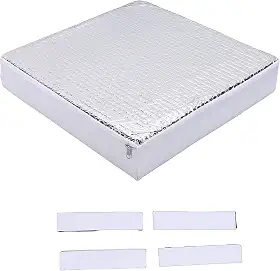 Yunir Isolador de Ventilação para Trailer, 14 X 14 Polegadas, Cobertura de Clarabóia Reflexiva, Sombra Solar Com Silicone Antiderrapante, para Aberturas de Teto de Motorhome, Trailer