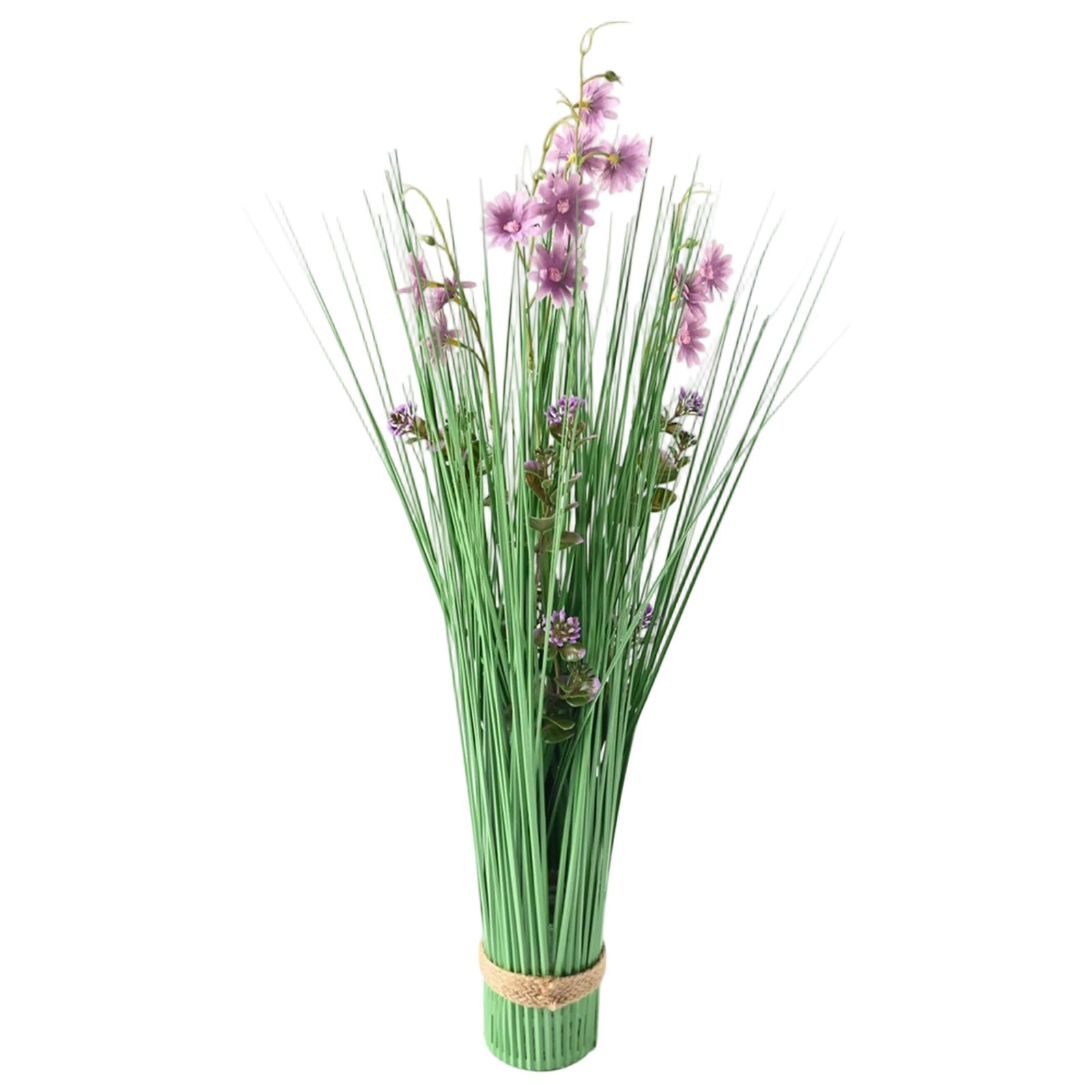 PANGBOER Faux Wild Bulrush Grass Stems 62Cm Tall Without Maintenance Required Wild Grass Decors Suitable for Various Decors Styles Artificial Plant for Party Season Table Highlight