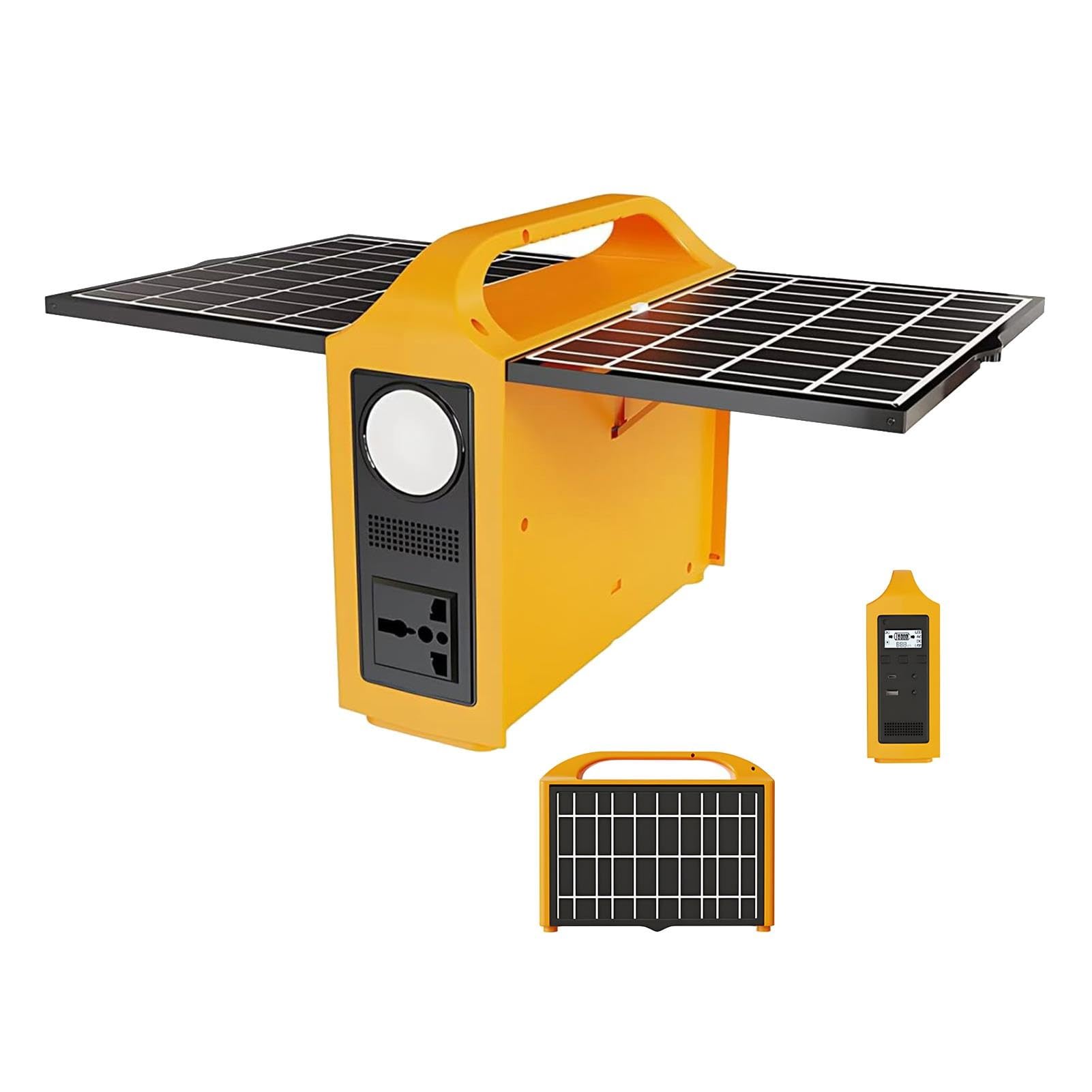 Generador Solar Portátil 200W 240Wh,Panel Solar,Carga por Red