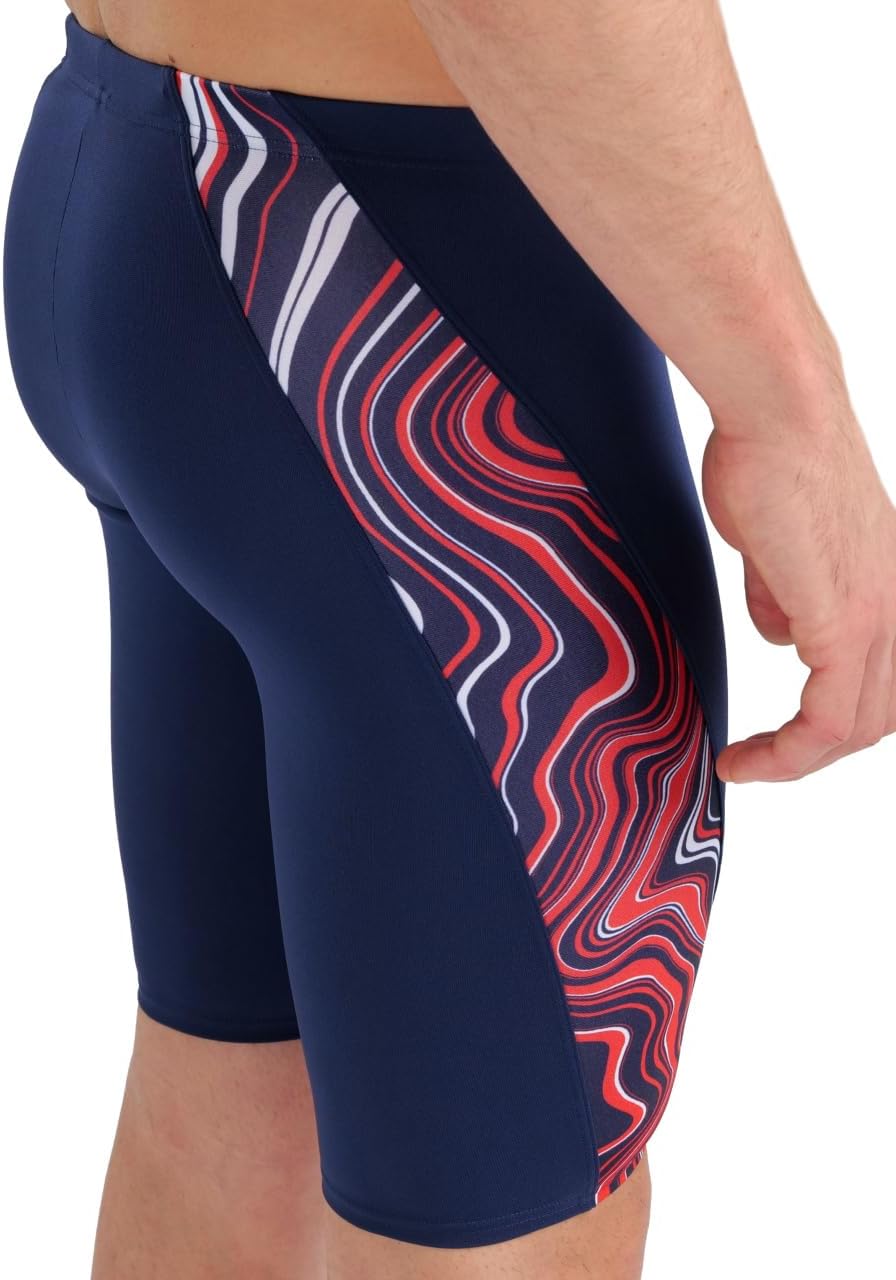 Arena Mens Arena Performance Men's Marbled Swim Jammer - Image 4