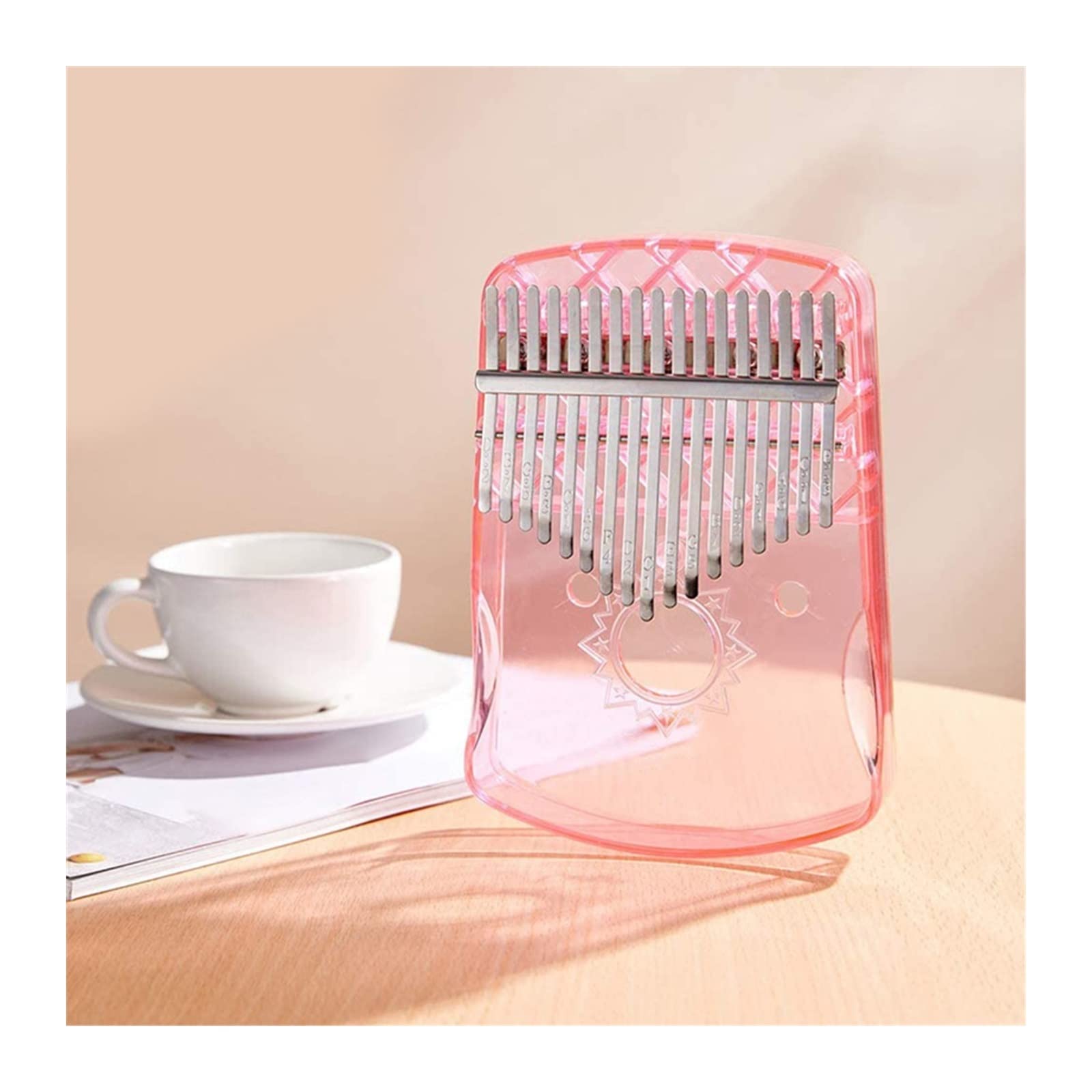 kalimba Thumb Piano 17 Key Portable Dla Początkujących Instrumentów Muzycznych Kalimba