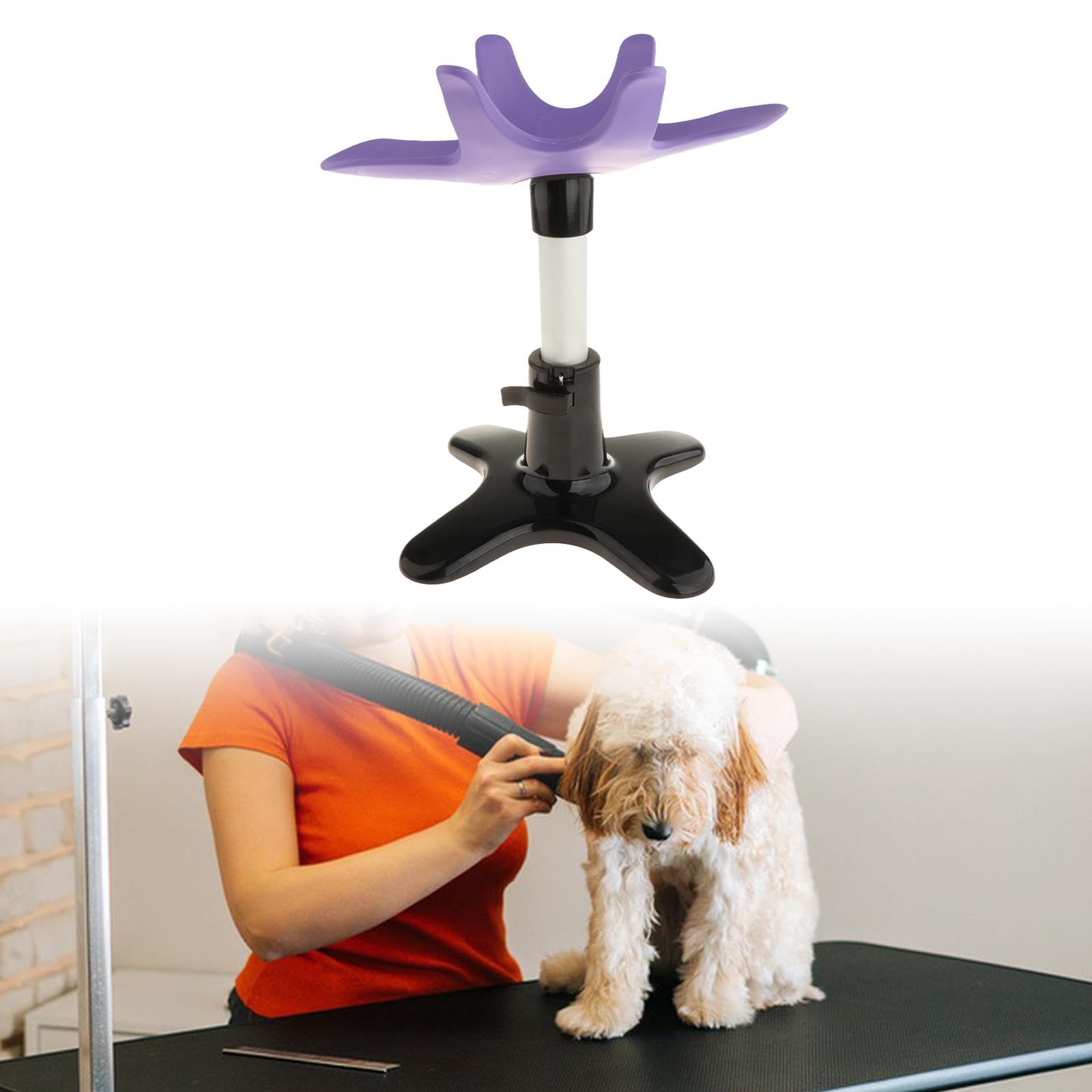 Baoblaze Supporto per toelettatura per Cani, Supporto per toelettatura assistito per Cani, Versatile, Professionale, per Animali Domestici, per la toelettatura, Viola