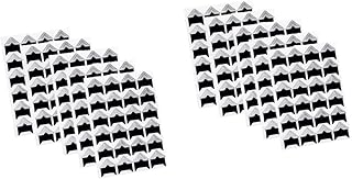 VILLCASE 30 Folhas Adesivos De Cantos De Montagem De Fotos Adesivos De Canto De Fotos Cantos De Fotos Cantos De Fotos Cantos De Montagem De Fotos Preto Álbum De Fotos Adesivos De Papel De