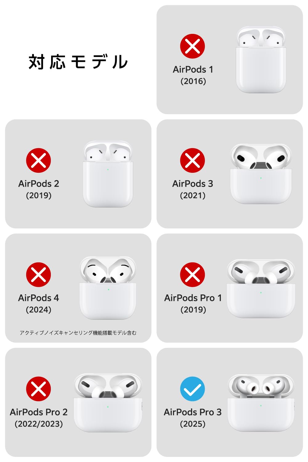 AirPods Pro (第3世代) シリコンケース付き Amazon | KeyBudz AirPods Pro 3 第3世代 シリコンケース [ 上下一体型