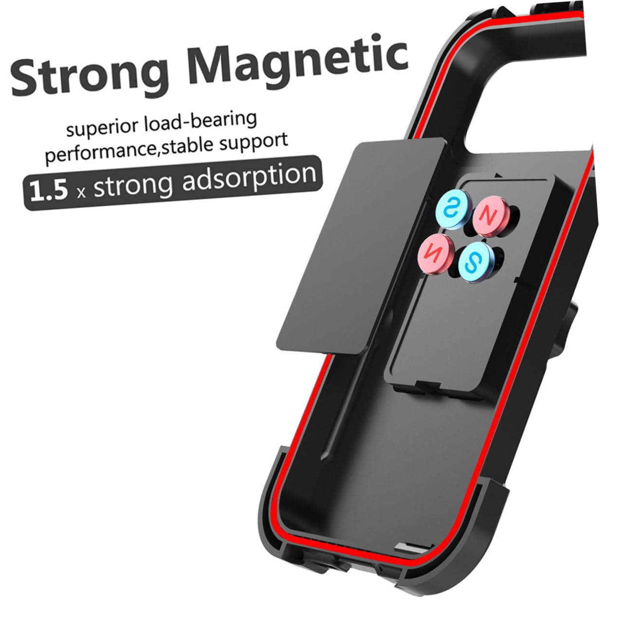 TOPBATHY 1pezzi Supporto Per Telefono Da Moto Adatto Bici e Moto Rotazione Di Saldamente Fissato Al Manubrio Compatibile La Maggior Parte Dei Cellulari e Custodie