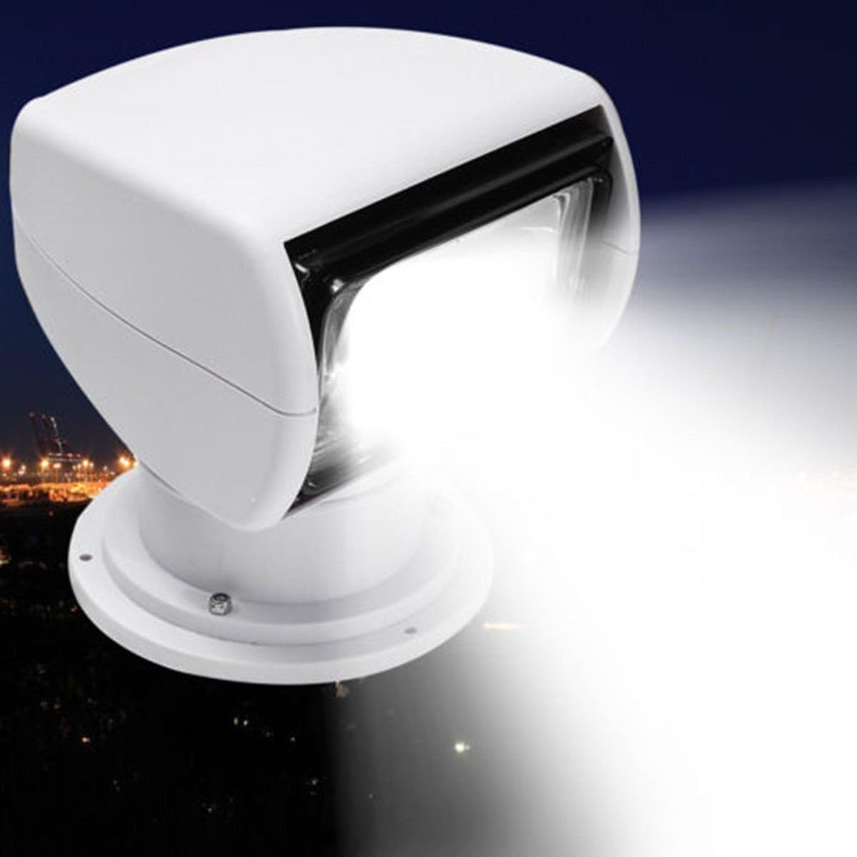 Amarine Made 12V 100W 3200K 2500LM Marine Boat Remote Control Spotlight Truck Car Searchlight : Sports & Outdoors