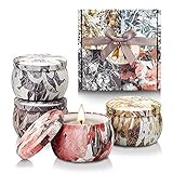 YINUO LIGHT Large Size Scented Candles Gifts Sets for Women, Natural Soy Wax Travel Tin Fragrance Gift for Birthday Mother's Day Bath Yoga Aromatherapy