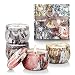 YINUO LIGHT Large Size Scented Candles Gifts Sets for Women, Natural Soy Wax Travel Tin Fragrance Gift for Birthday Mother's Day Bath Yoga Aromatherapy
