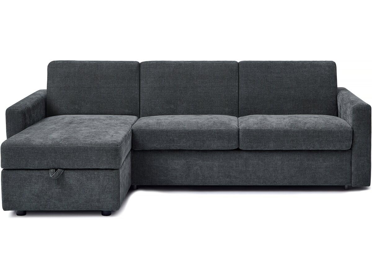 Canapé d'angle réversible et Convertible Express en Tissu Celia - 3 Places - Gris